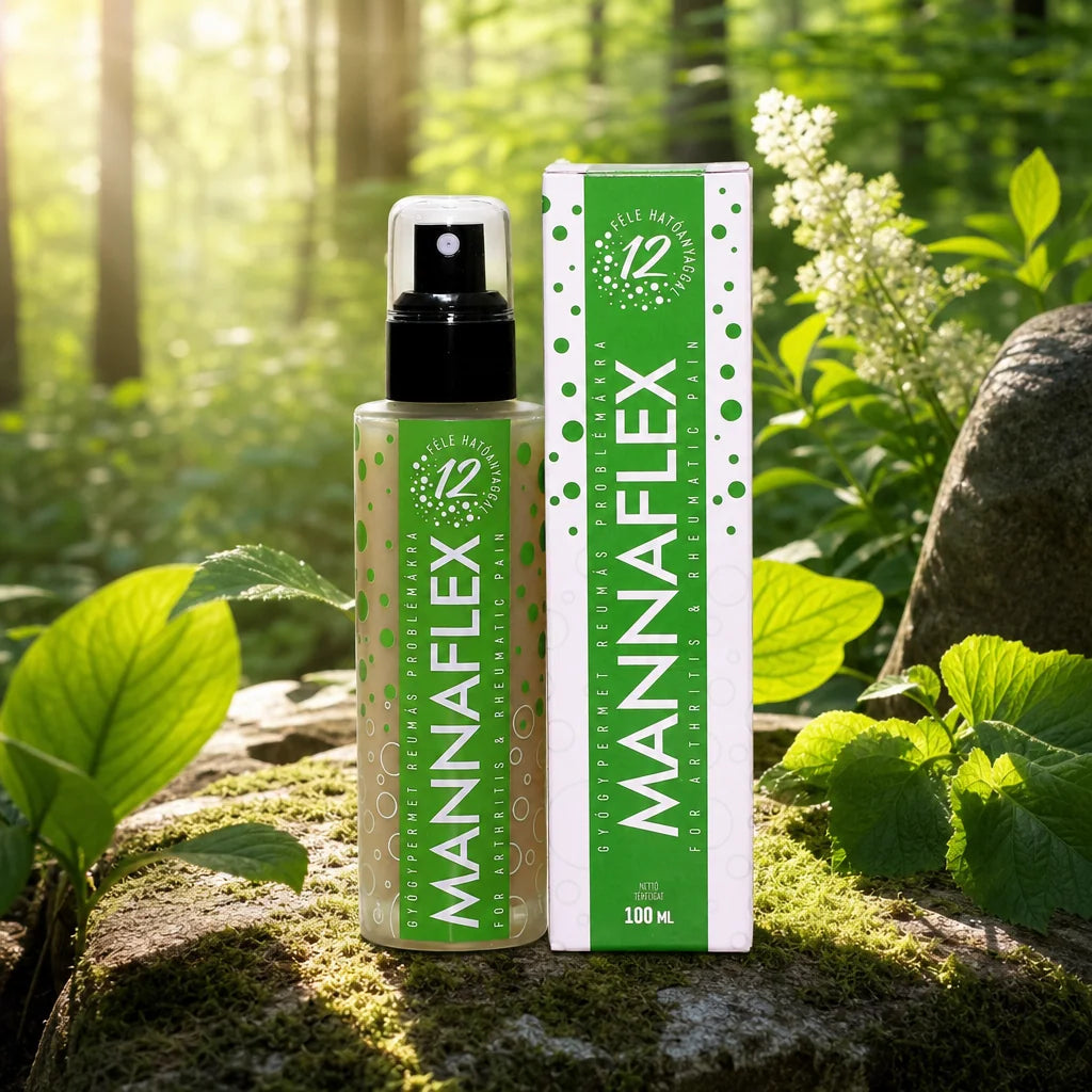 Spray cicatrisant MANNAFLEX pour le soulagement des douleurs articulaires et musculaires • 100 ml