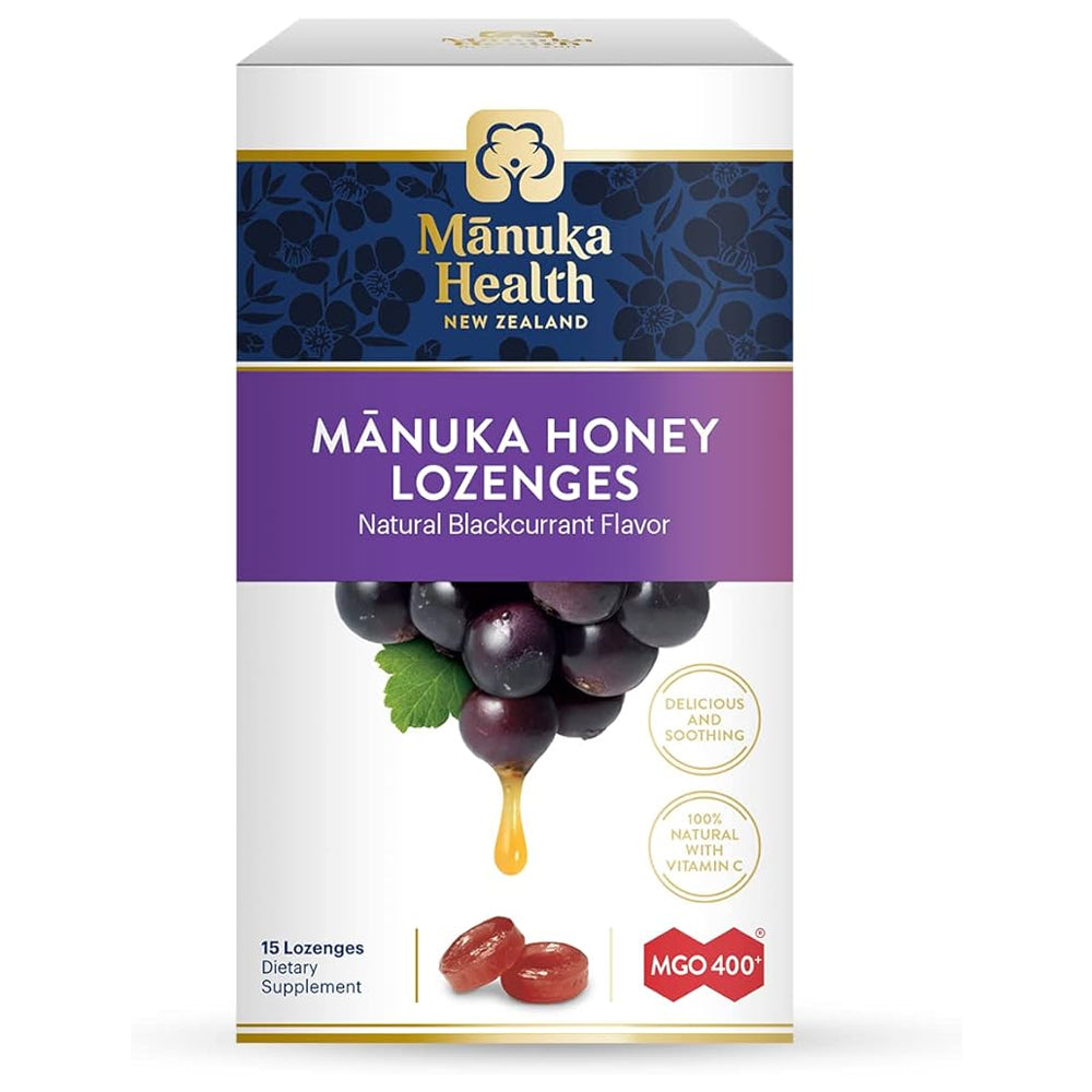 Pastilles au miel de Manuka avec cassis • 15 pcs.