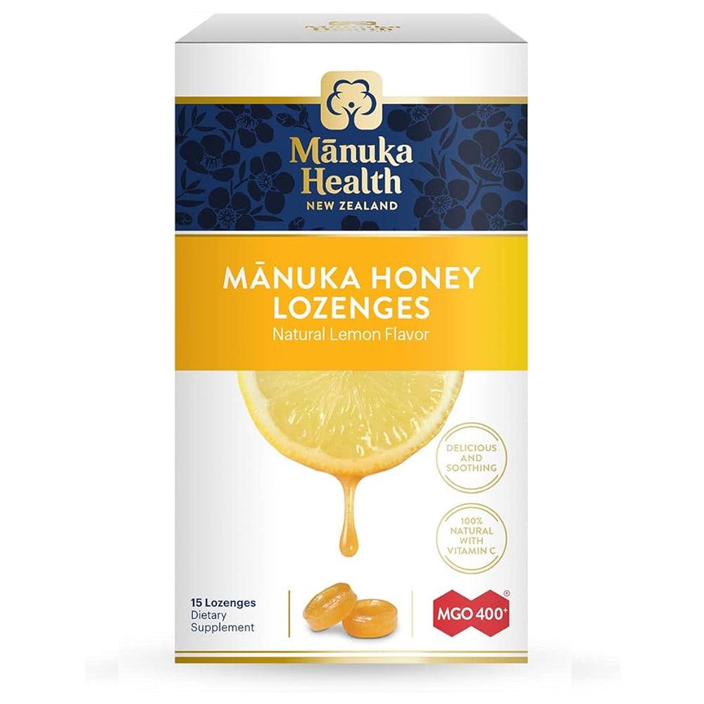 Pastilles au miel de Manuka avec citron naturel • 15 pcs.