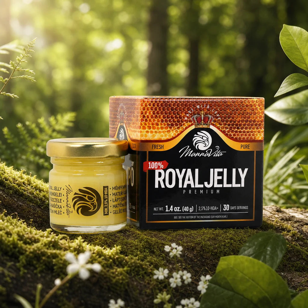 Mannavita Premium Gelée royale pure fraîche • 2,5 % 10-HDA • 40 g