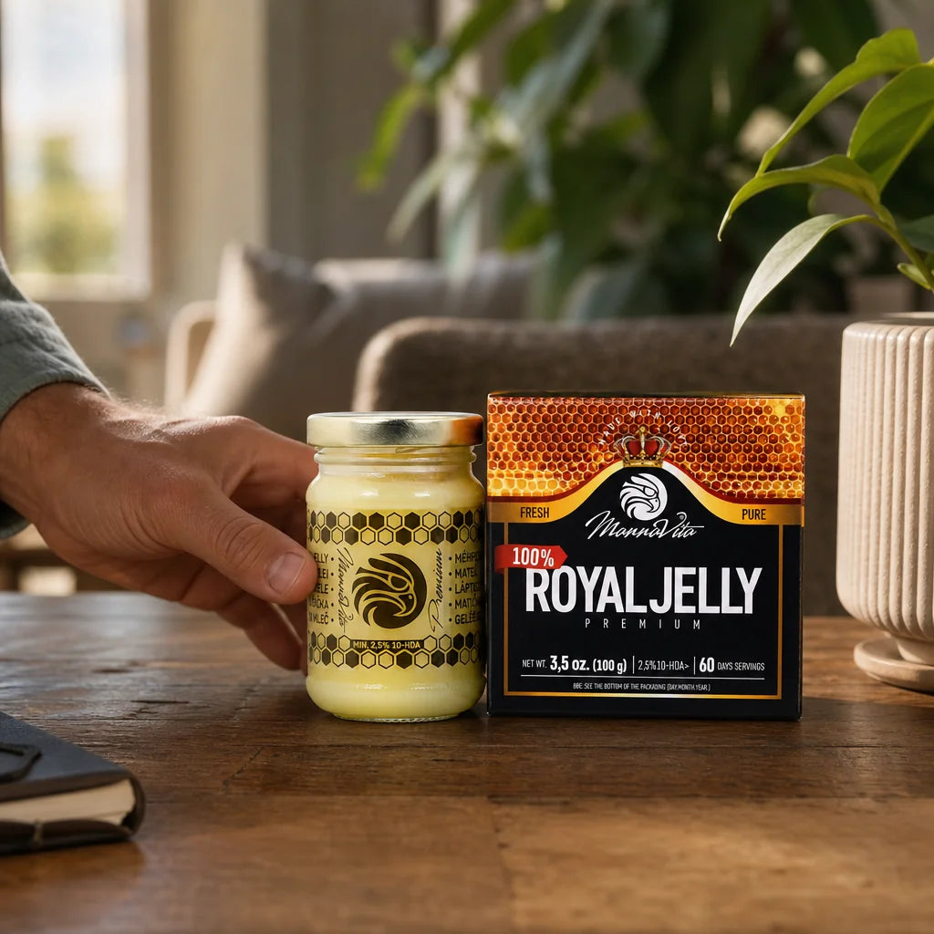 Mannavita Premium Gelée Royale pure fraîche • 2,5 % 10-HDA • 100 g