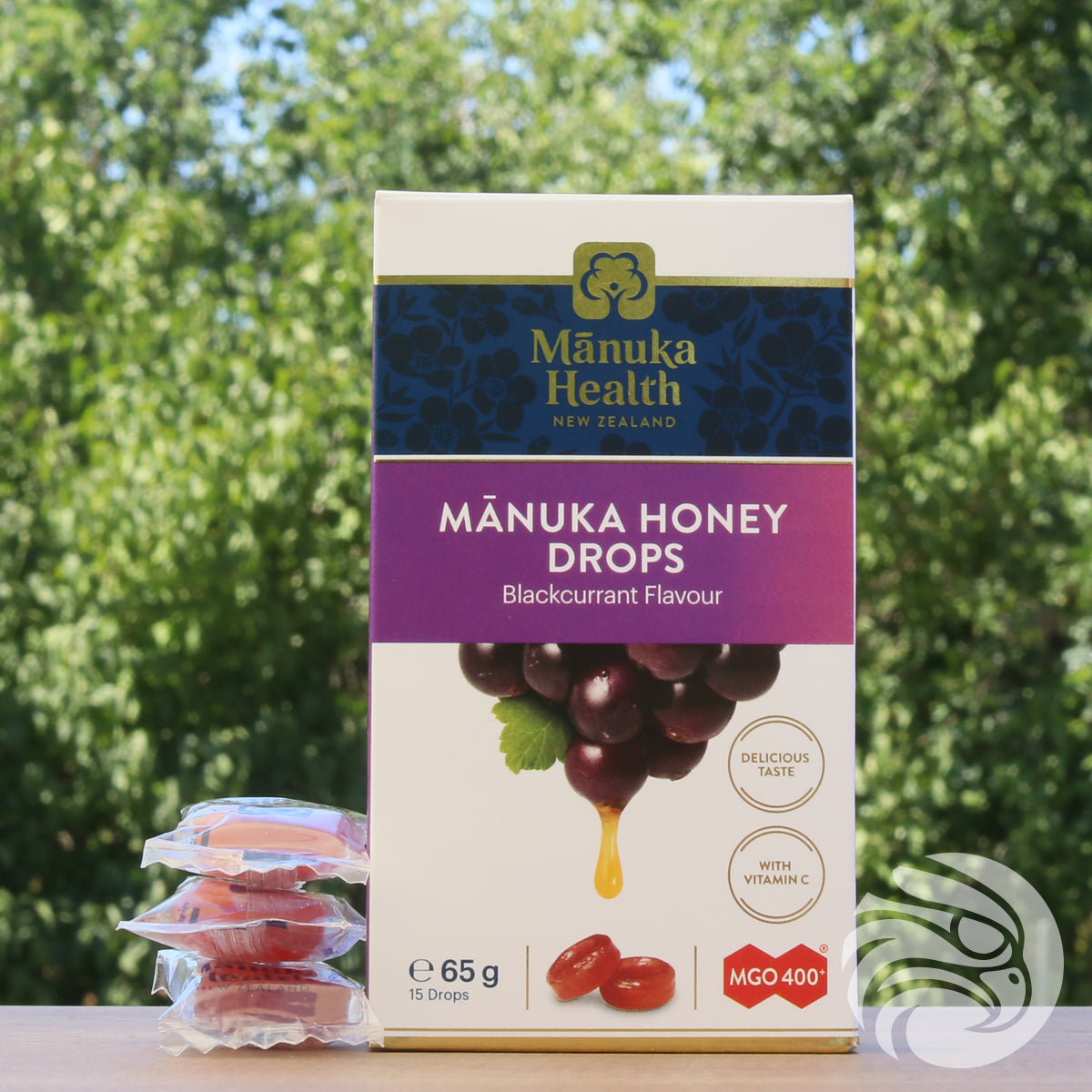 Pastilles au miel de Manuka avec cassis • 15 pcs.