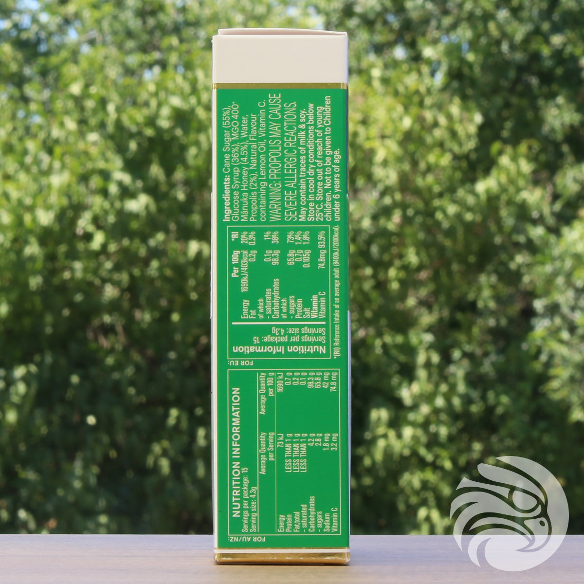 Pastilles au miel de Manuka avec propolis • 15 pièces