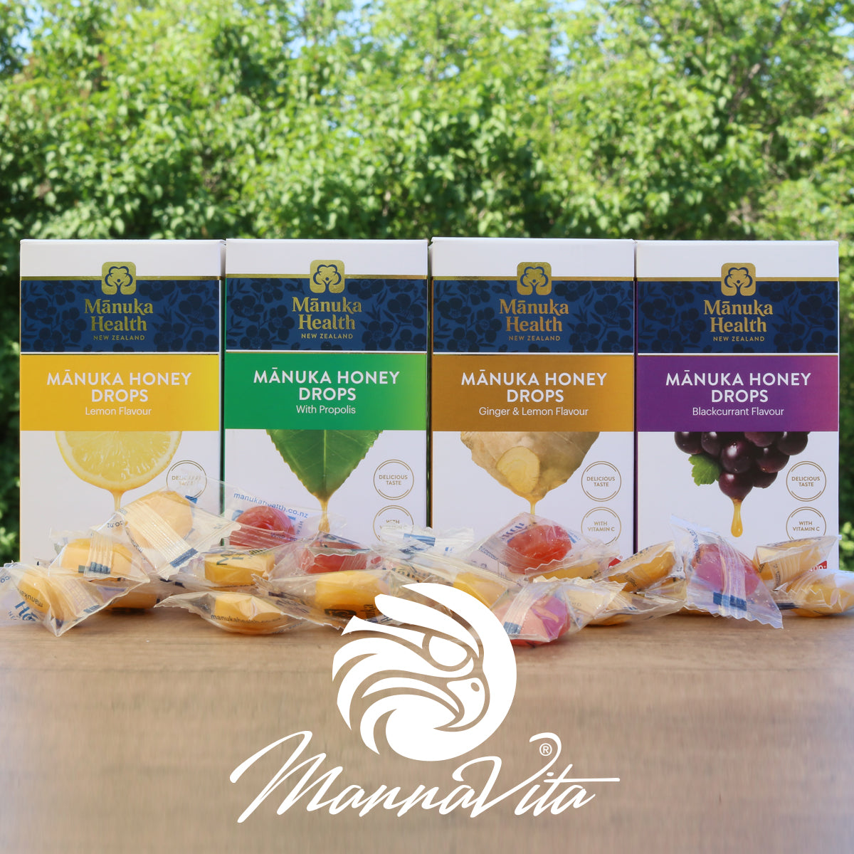 Pastilles au miel de Manuka avec cassis • 15 pcs.