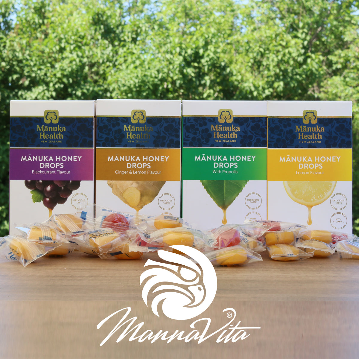 Pastilles au miel de Manuka avec cassis • 15 pcs.