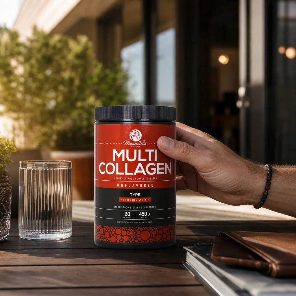 Mannavita • Poudre de Collagène Multi-sources • Non aromatisé • 450g