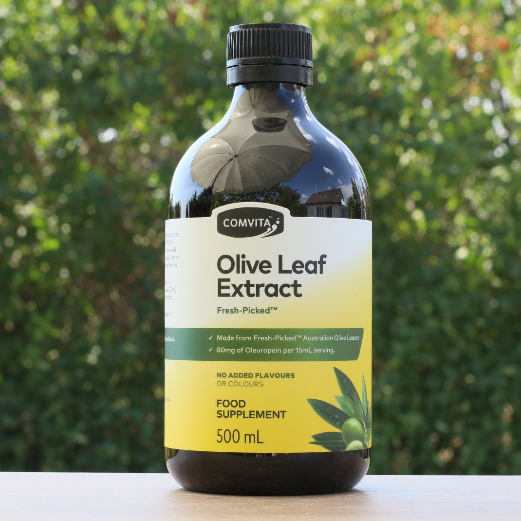 Extrait liquide de feuille d’olivier Comvita • 500 ml