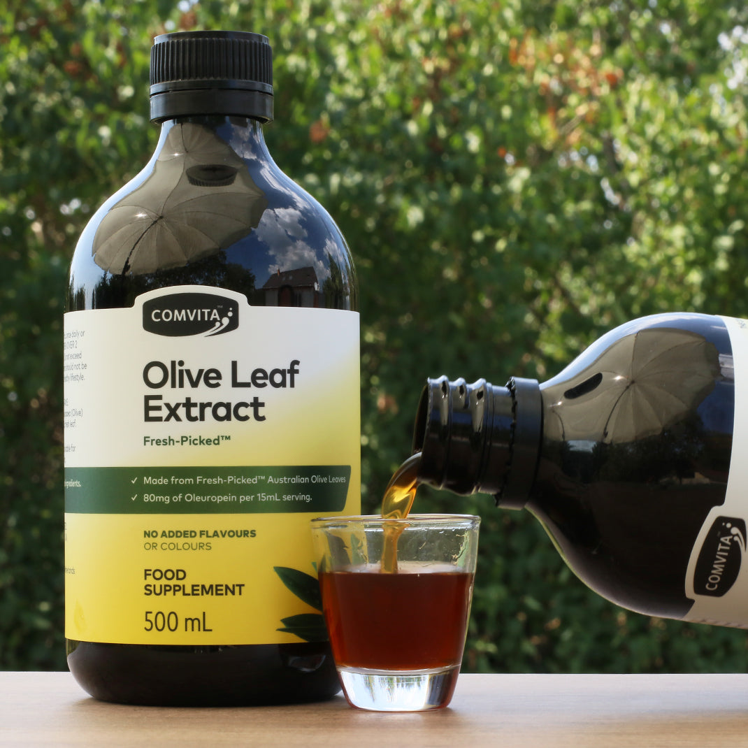 Extrait liquide de feuille d’olivier Comvita • 500 ml
