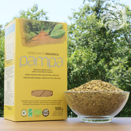 Thé de yerba maté bio Pampa • Élaboré avec tiges • 500 g