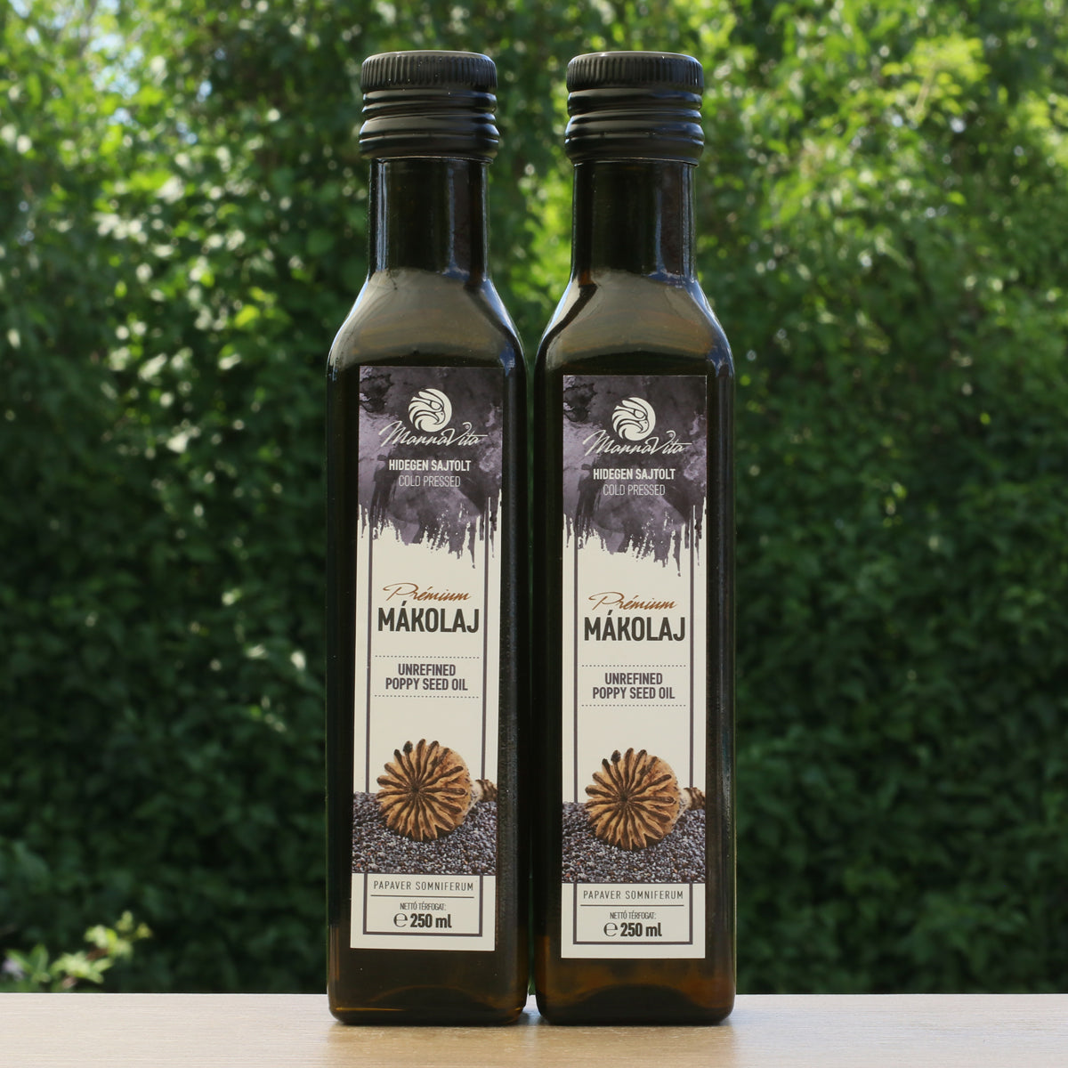 Mannavita Huile de graines de pavot hongroise pressée à froid • 250 ml