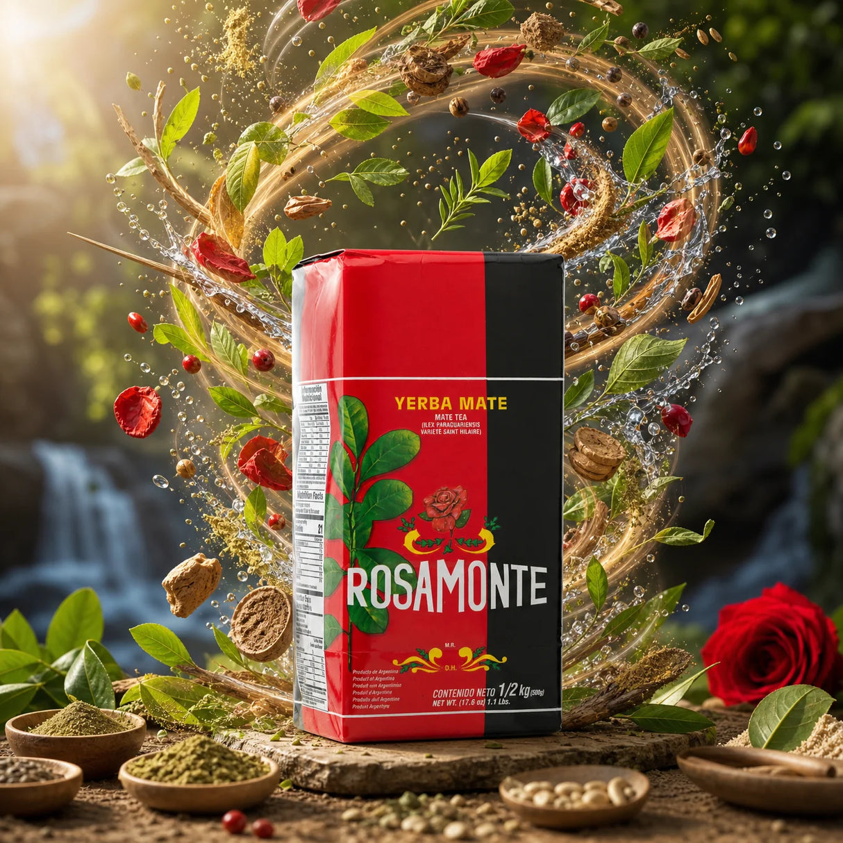 Thé yerba maté Rosamonte • Élaboré avec tiges • 500 g