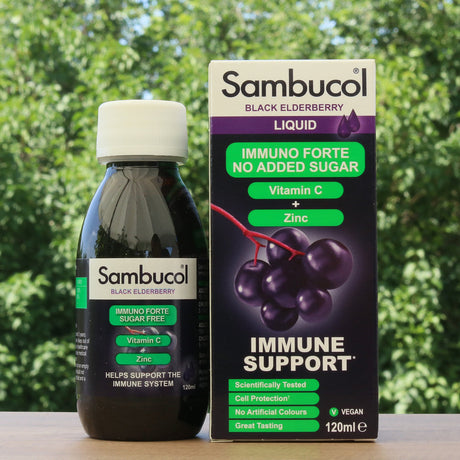 Sirop de sureau noir Sambucol, sans sucre • 120 ml