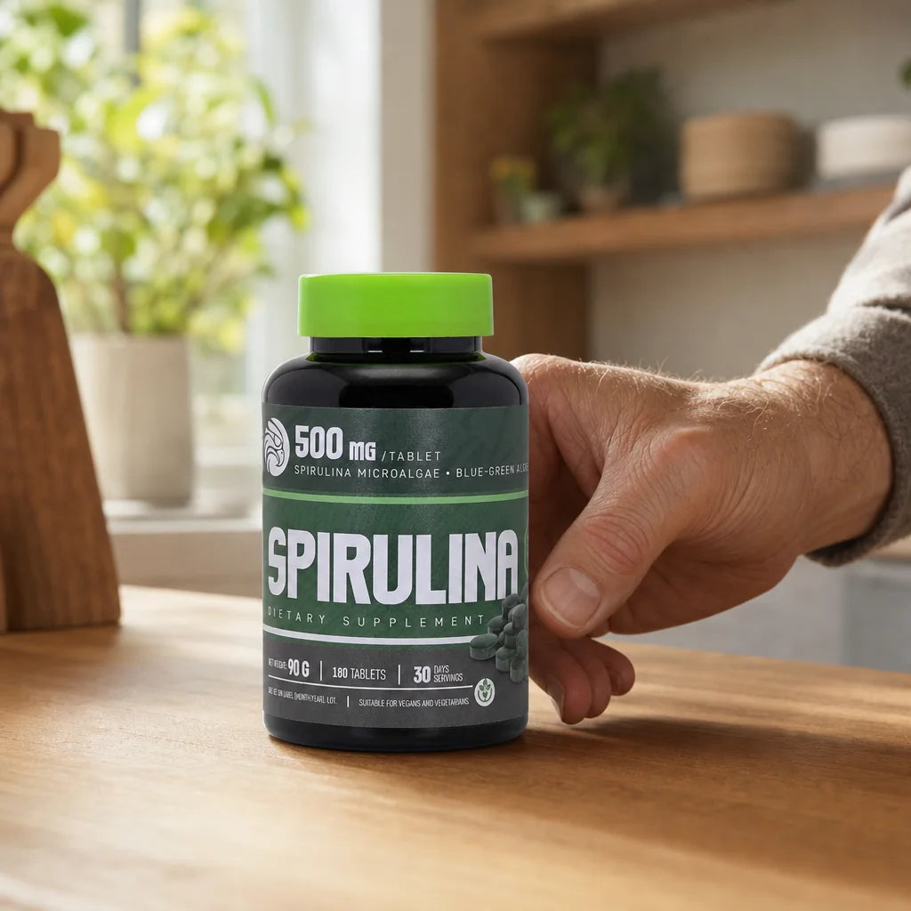 Mannavita Spiruline comprimés 500 mg • 180 pcs.