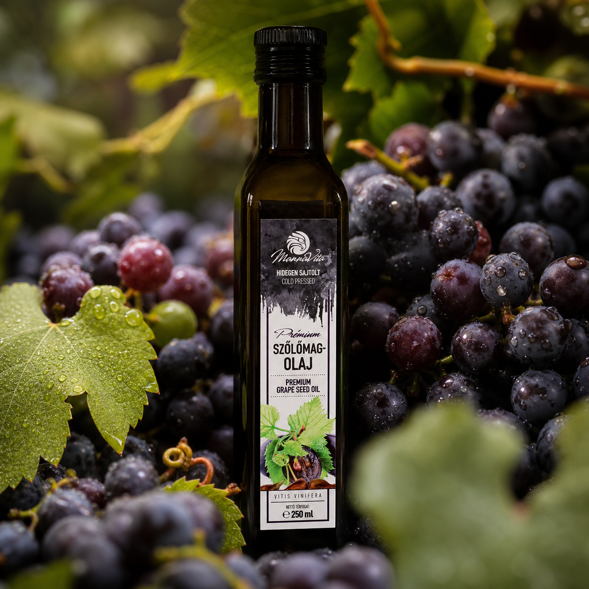 Mannavita huile de pépins de raisin hongroise pressée à froid • 250 ml