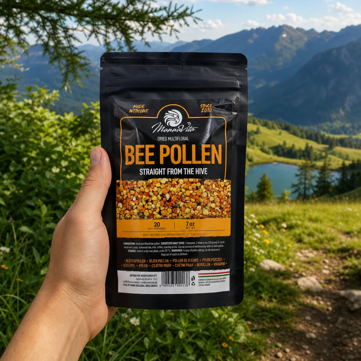 Mannavita pollen d’abeille multifloral séché • 200 g