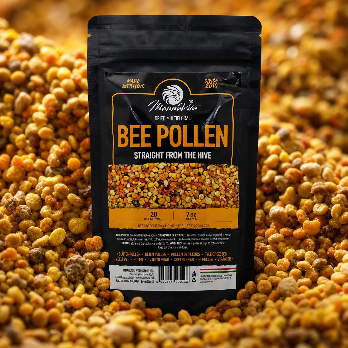 Mannavita pollen d’abeille multifloral séché • 200 g